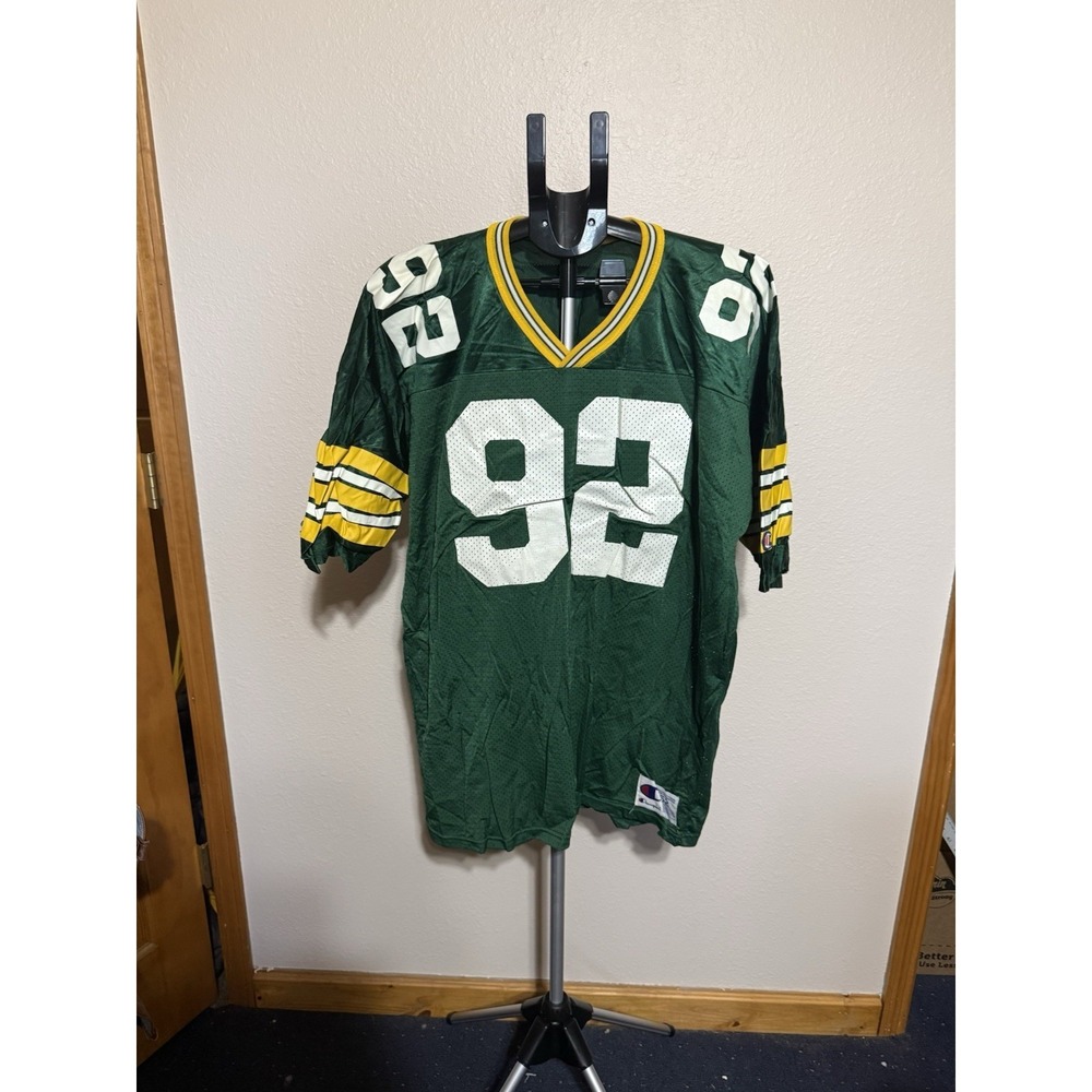 Vintage Champion Reggie White 92 Packers Jersey Size 52 USA
